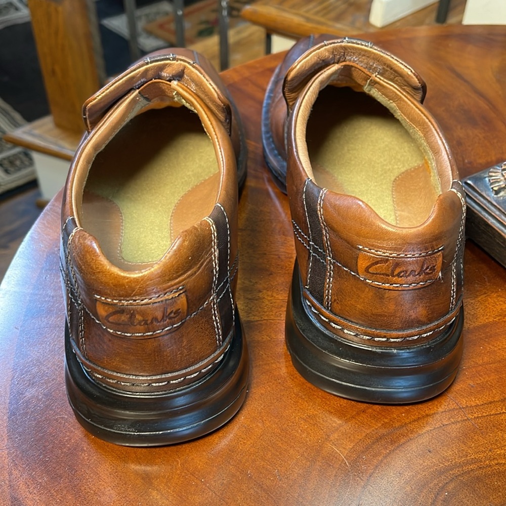 Clark’s Men Loafers 👞 size  10 1/2  M Brown - Picture 4 of 10